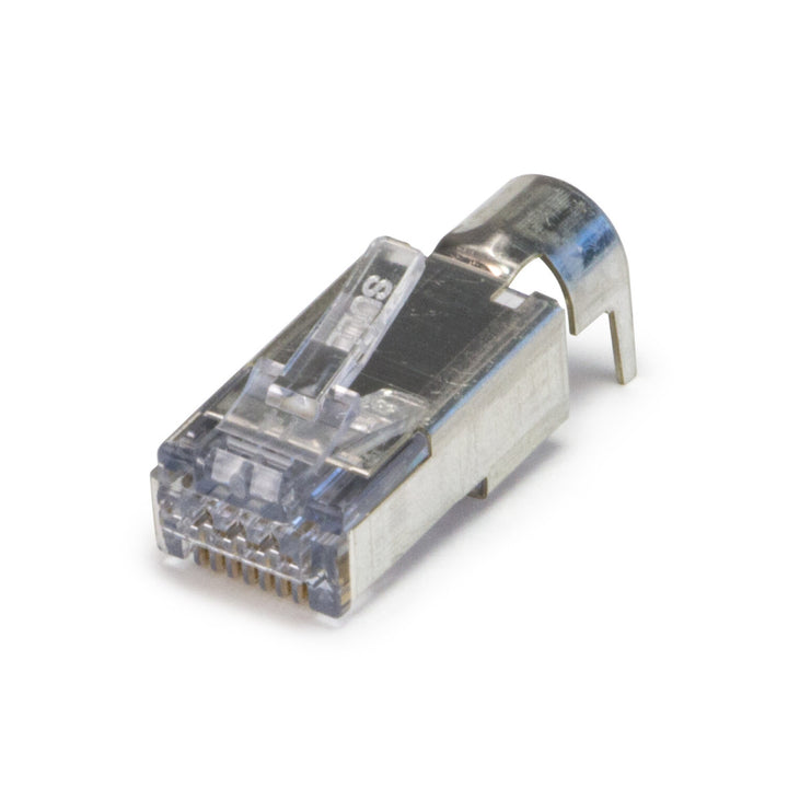 Platinum Tools 202052J ezEX48 Shielded RJ45 External Ground Connector, 50/Jar.