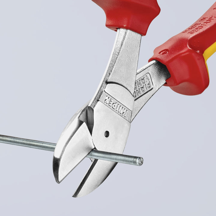 Knipex 74 06 200 8" High Leverage Diagonal Cutters-1000V Insulated