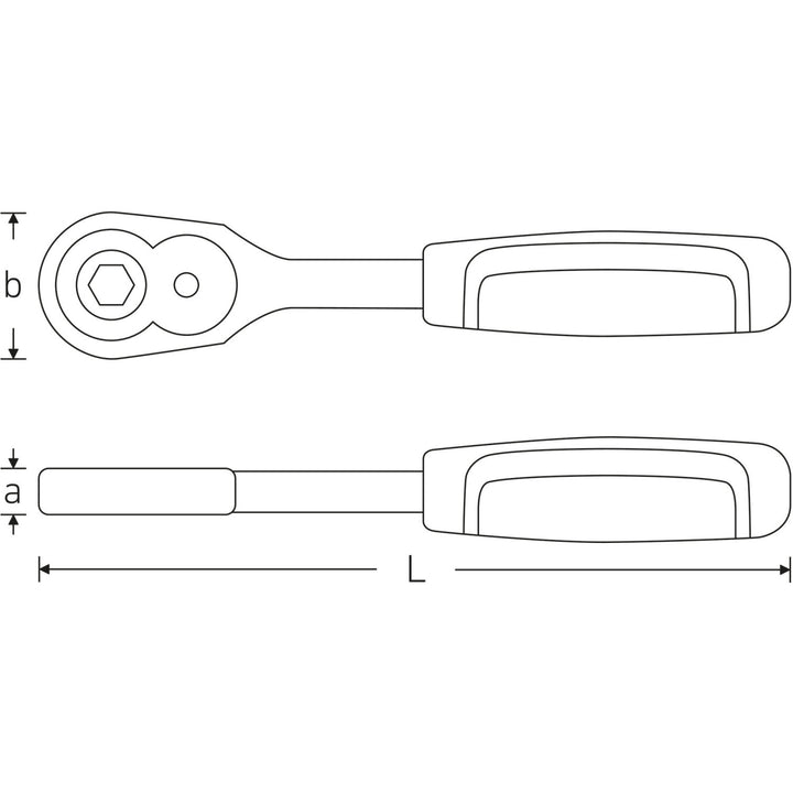 Stahlwille 11131011 415B Bit ratchet, 1/4" Drive