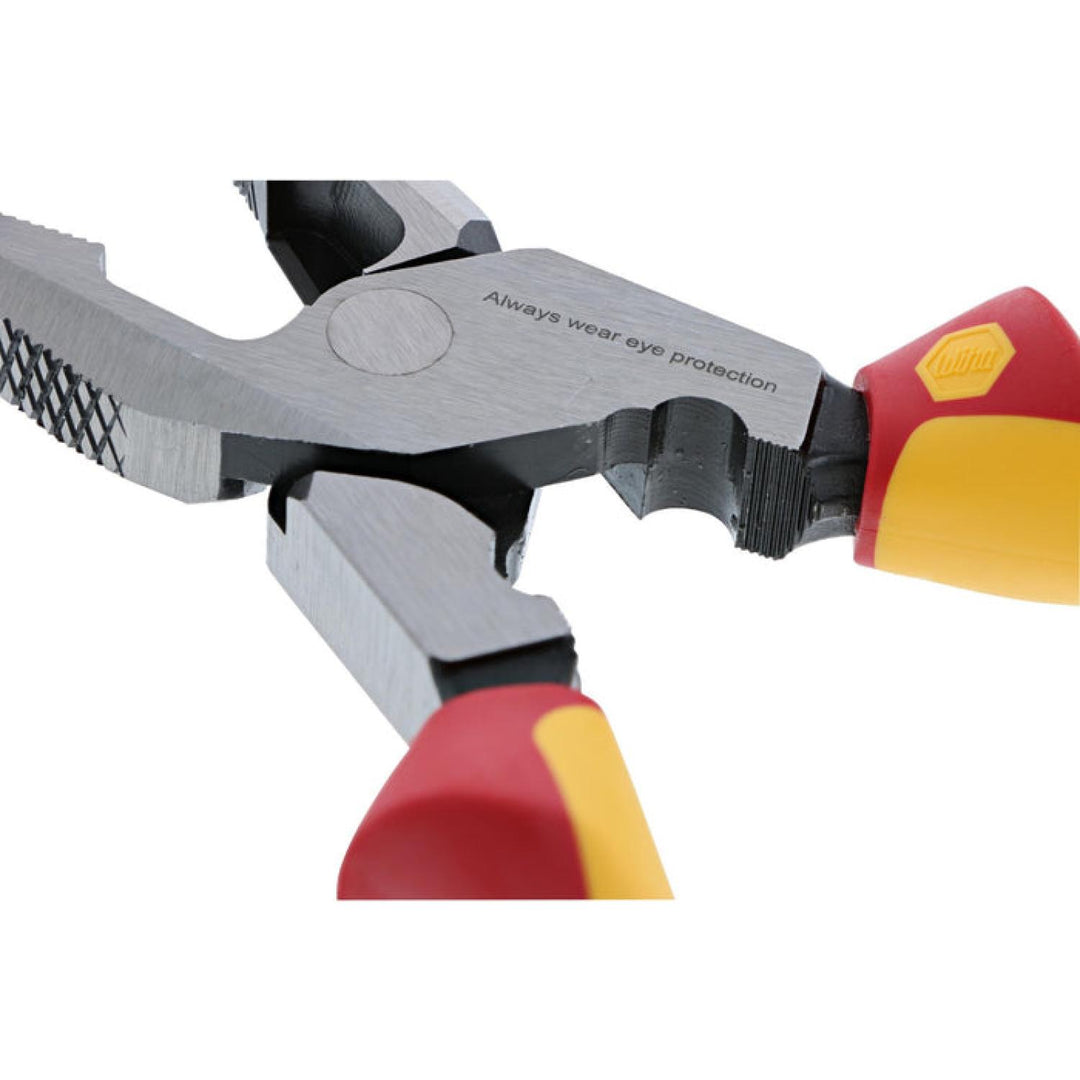 Wiha Tools 32948 Insulated Lineman's Pliers with Crimpers, 9.5"