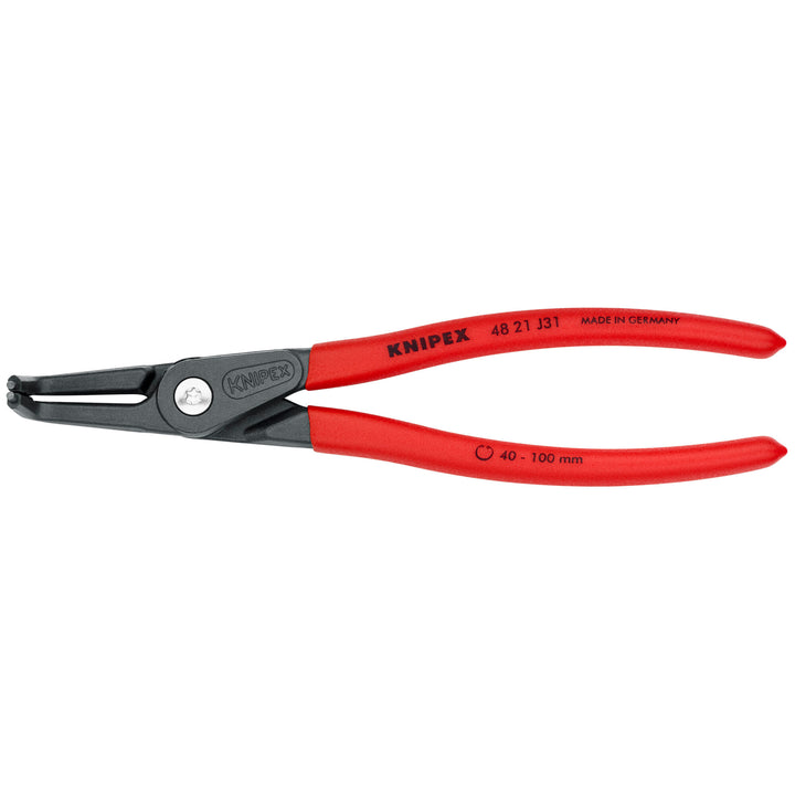 Knipex 48 21 J31 SBA 8 1/4" Internal 90° Angled Precision Snap Ring Pliers