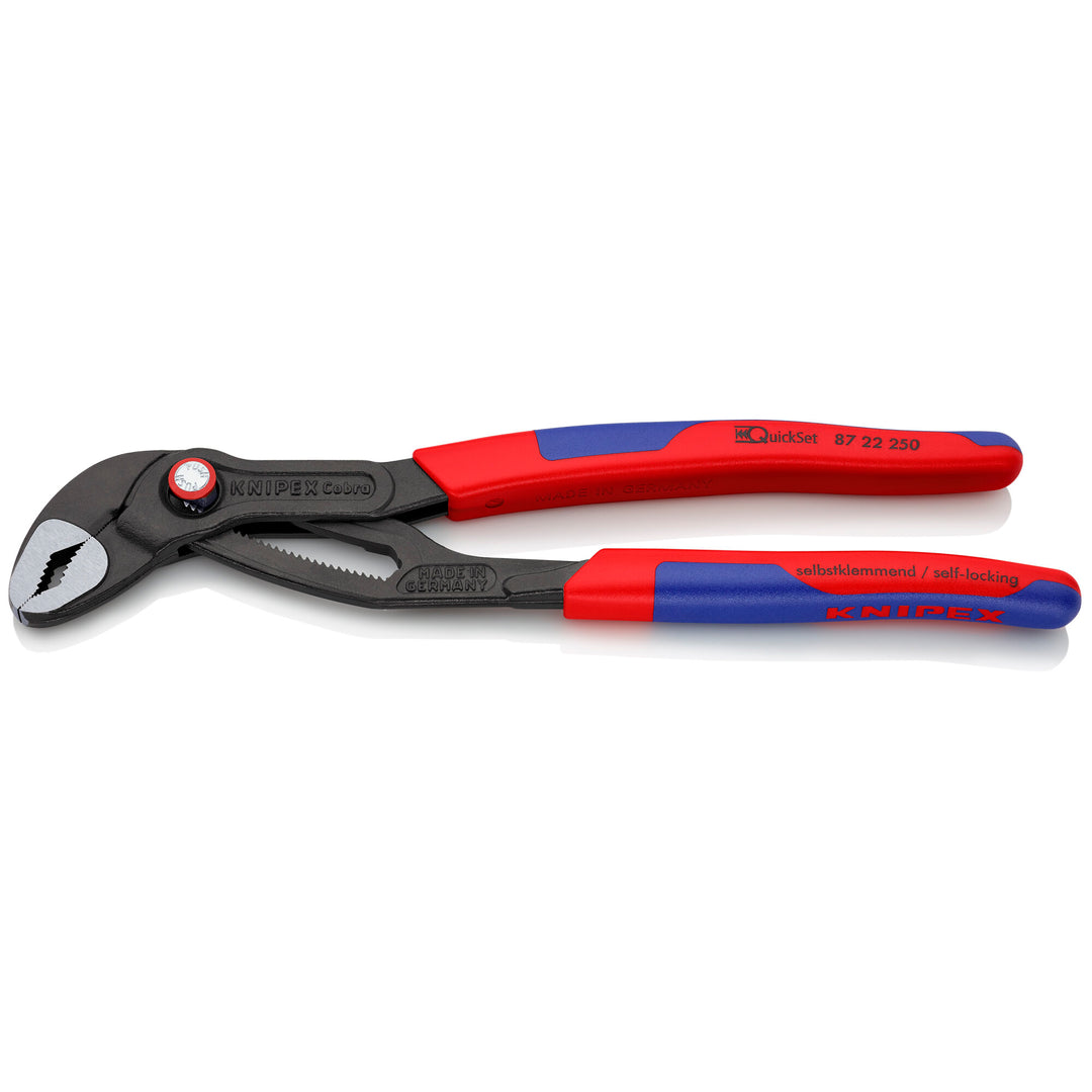 Knipex 87 22 250 SBA 10" Cobra® QuickSet Water Pump Pliers