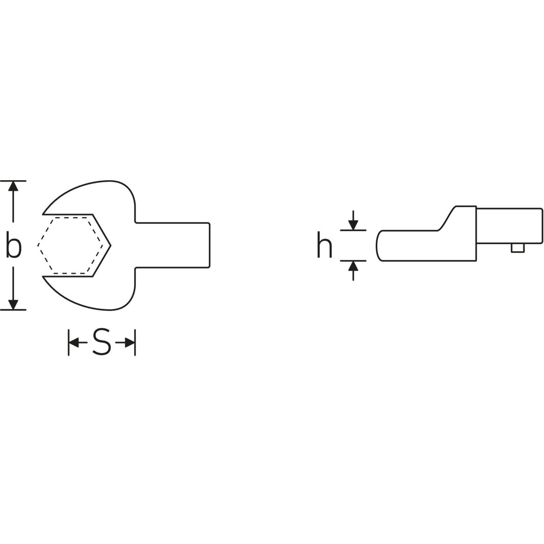 Stahlwille 58214032  731/40 Open ended insert 32 mm