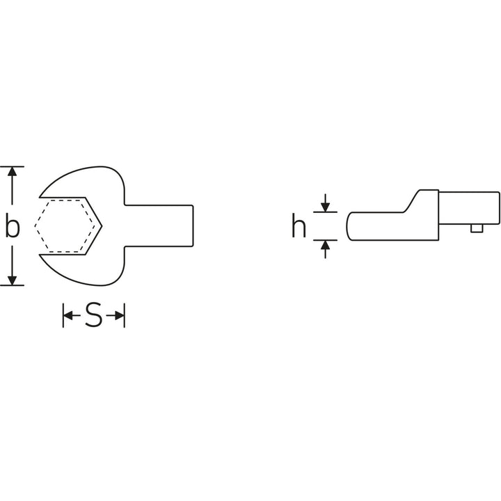 Stahlwille 58214014 731/40 Open ended insert 14 mm
