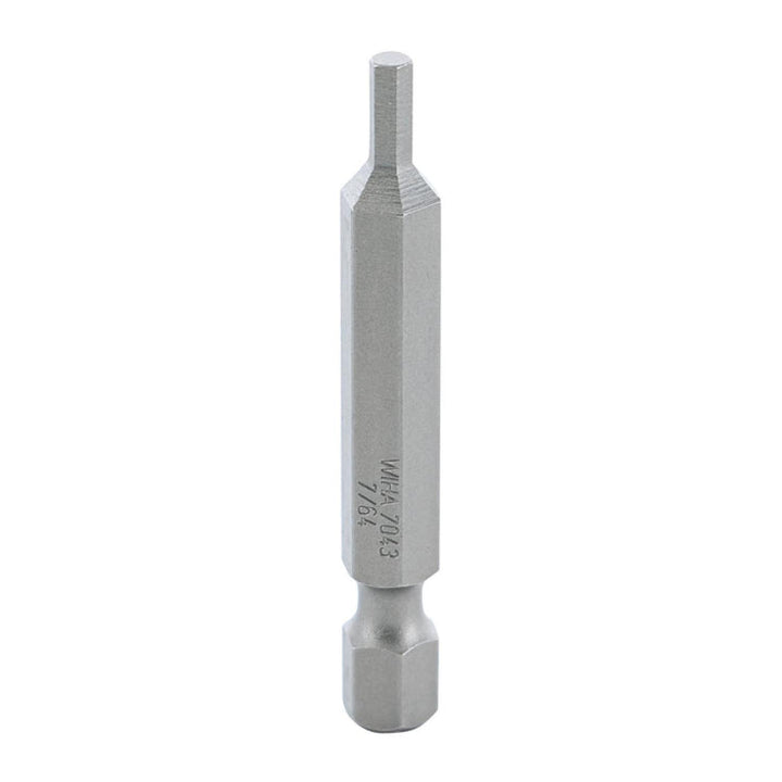Wiha Tools 74312 Hex Inch Power Bit, 7/64" x 50 mm, 10 Pk.
