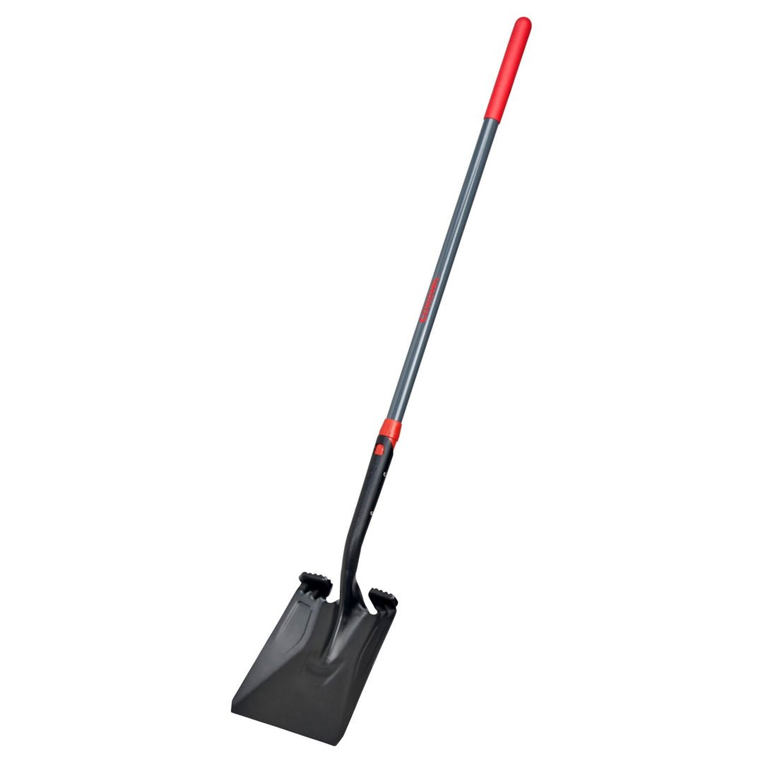 Corona SS16020 Boron Steel 14-Gauge Square Point Shovel, Fiberglass Handle