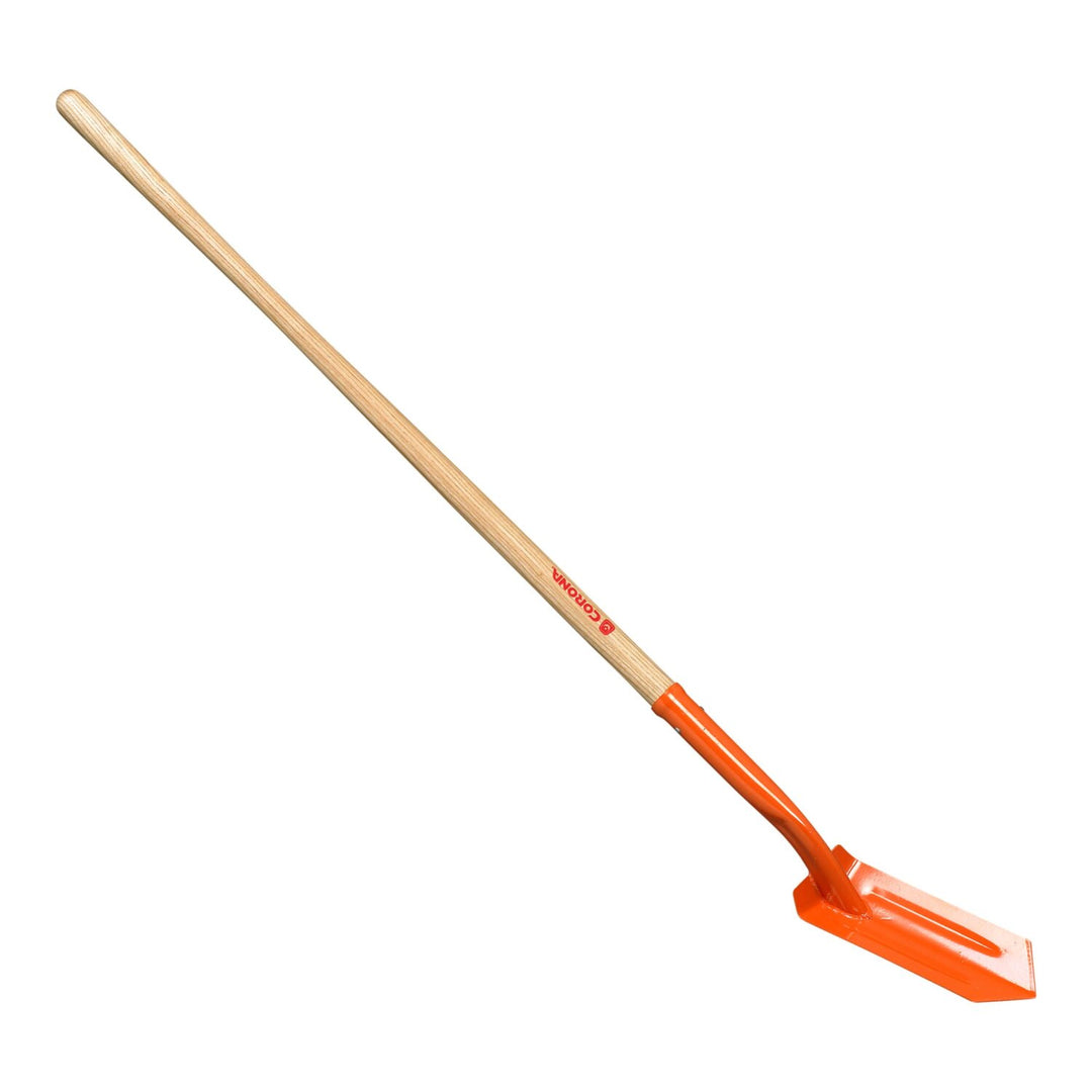 Corona SS 64104 Trench Shovel, 35 degree, 4 in. Head, Ash Hardwood Handle