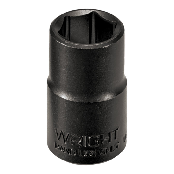 Wright Tool 33016  3/8" Drive 6 Point Standard Black Industrial Socket - 1/2"