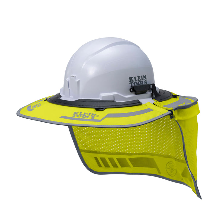 Klein Tools FR03010HIVIS Flame-Resistant Full-Brim Sombrero, High-Visibility Yellow