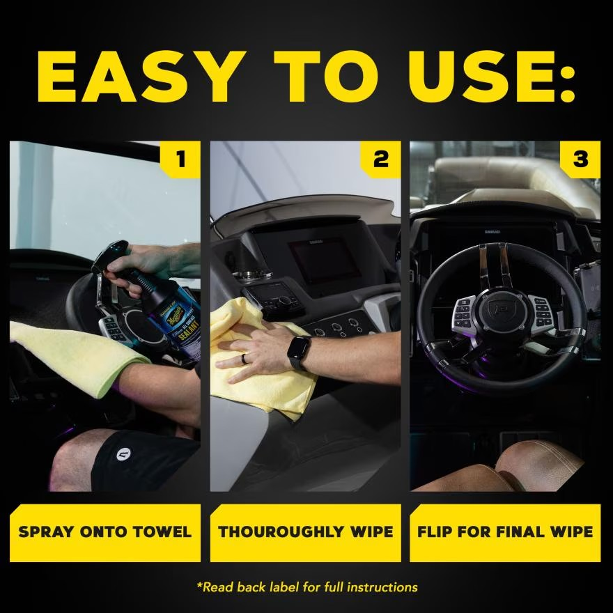 Meguiar's M250132 Marine & RV Hybrid Ceramic All Surface Sealant - Add Gloss & Protection from UV Damage