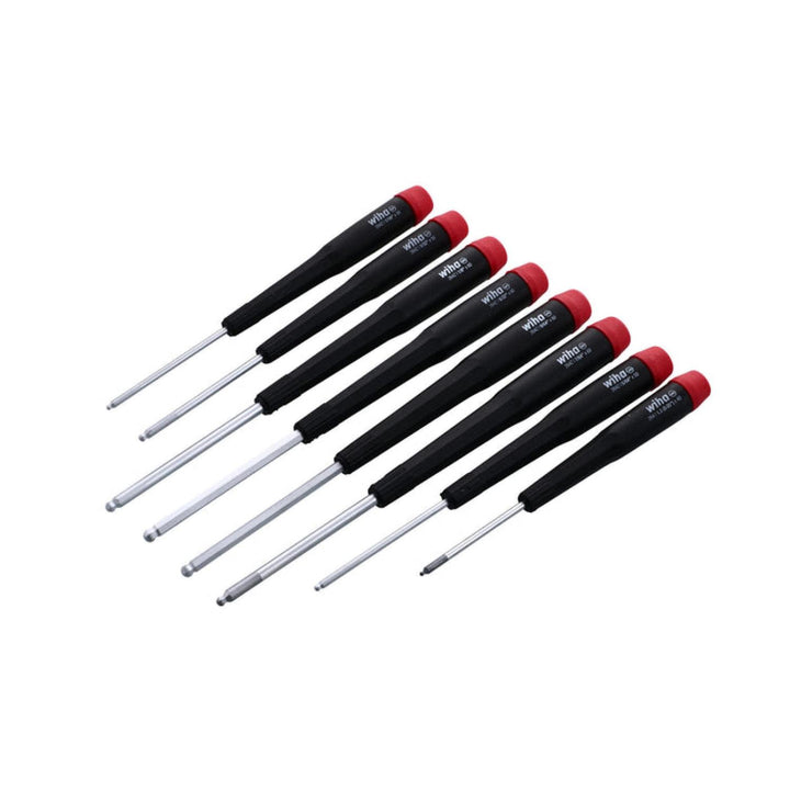 Wiha Tools 26490 Precision Ball End Hex Inch Driver 8 Piece Set