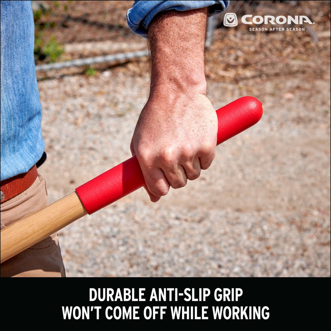 Corona SS16000 Boron Steel 14-Gauge Square Point Shovel, Hardwood Handle