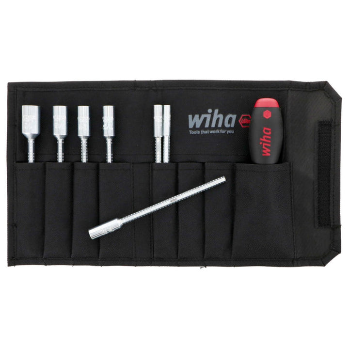 Wiha Tools 28196 8 Piece Drive-Loc VI SAE Nut Driver Pouch Set