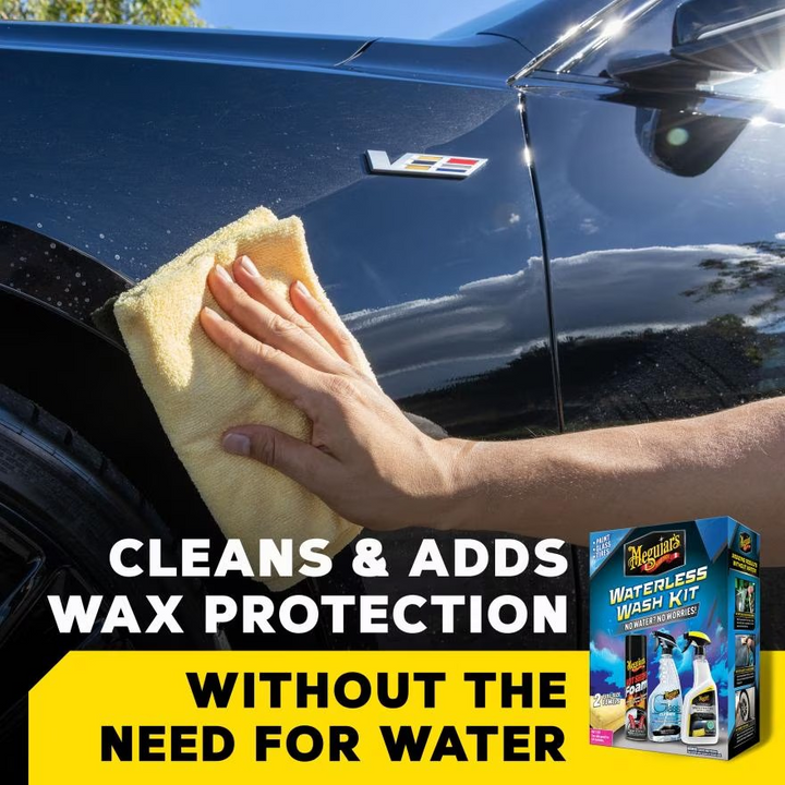 Meguiar's G55255 Waterless Wash Kit - This Kit Gently Cleans, Adds Shine, and Protects all without Water