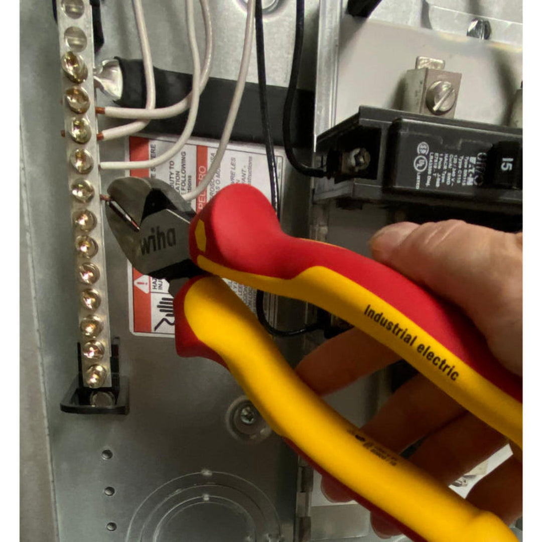 Wiha Tools 32929 Insulated Industrial Diagonal Cutters, 8"