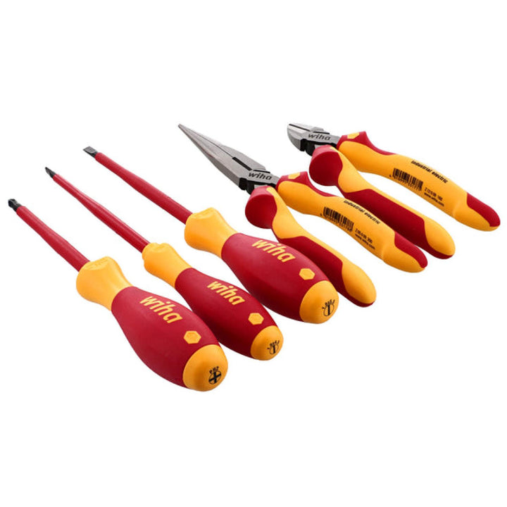 Wiha Tools 32856 5 Piece Insulated Pliers-Cutters and Screwdriver Set