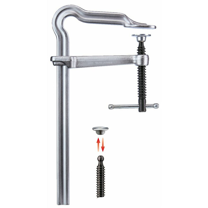 Bessey RSC-24 Clamp, anti-vibration, Omega bend style, 24 In. x 4.75 In., 1100 lb