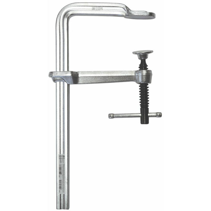 Bessey GS12-8K Clamp, welding, F-style, crimped on swivel pad, 4 In. x 3.125 In. 550 lb