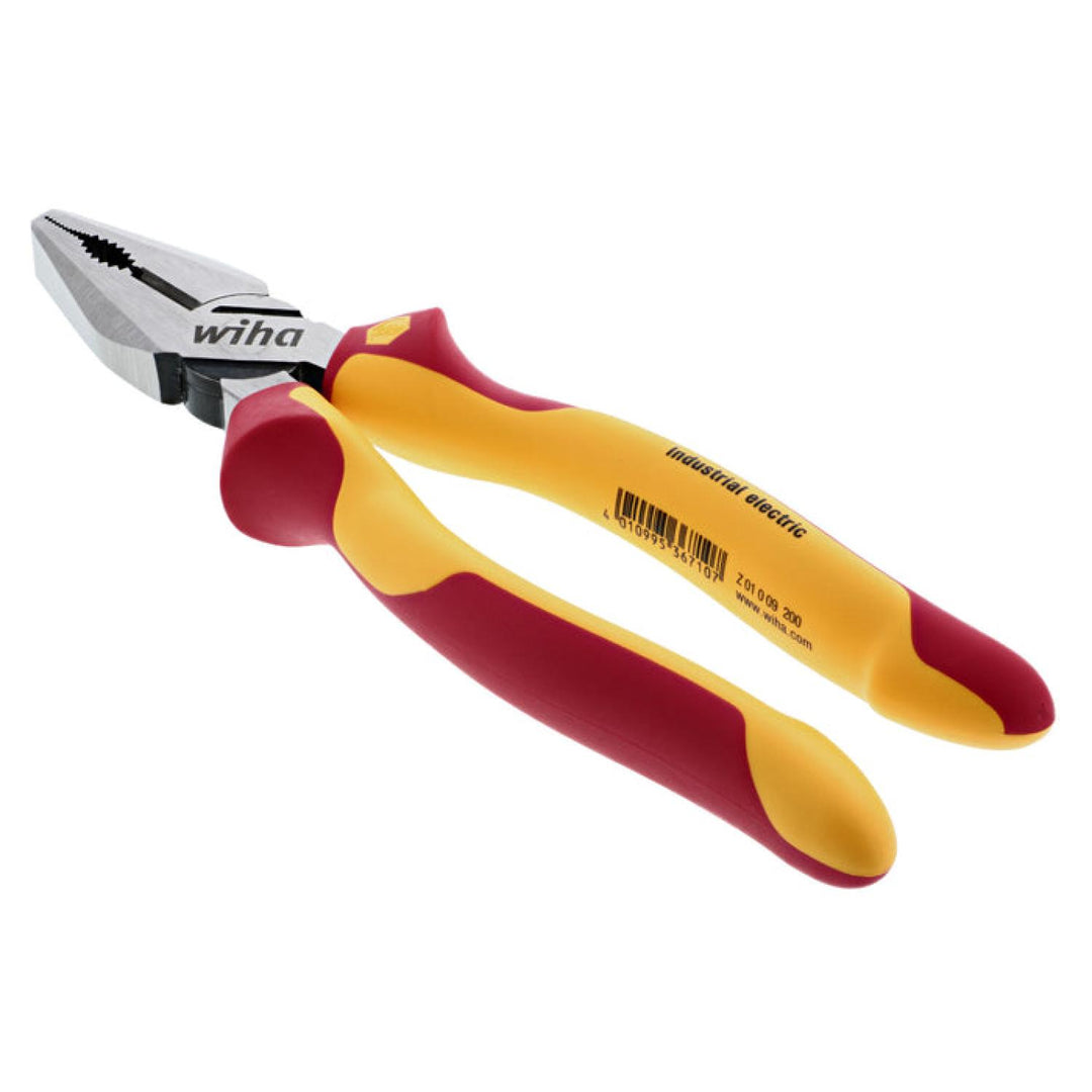 Wiha Tools 32930 Insulated Industrial High Leverage Combination Pliers, 8"