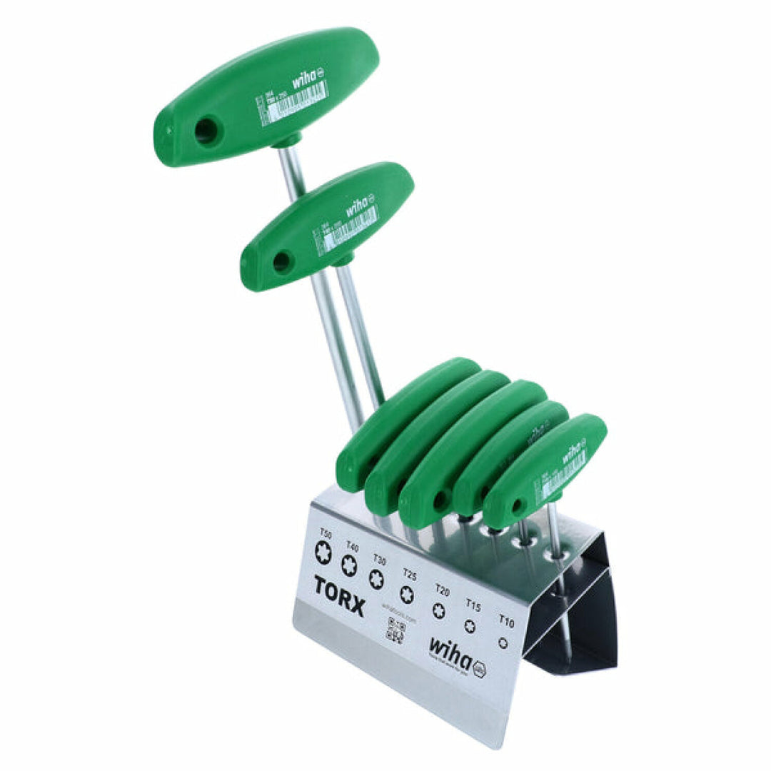 Wiha Tools 36490 7 Piece TORX T-handle Metal Stand Set