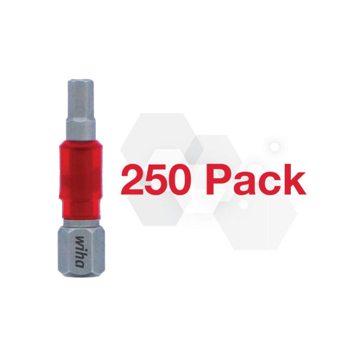 Wiha 76551 - Impact Power Bit Hex 6.0mm - 250 Pk