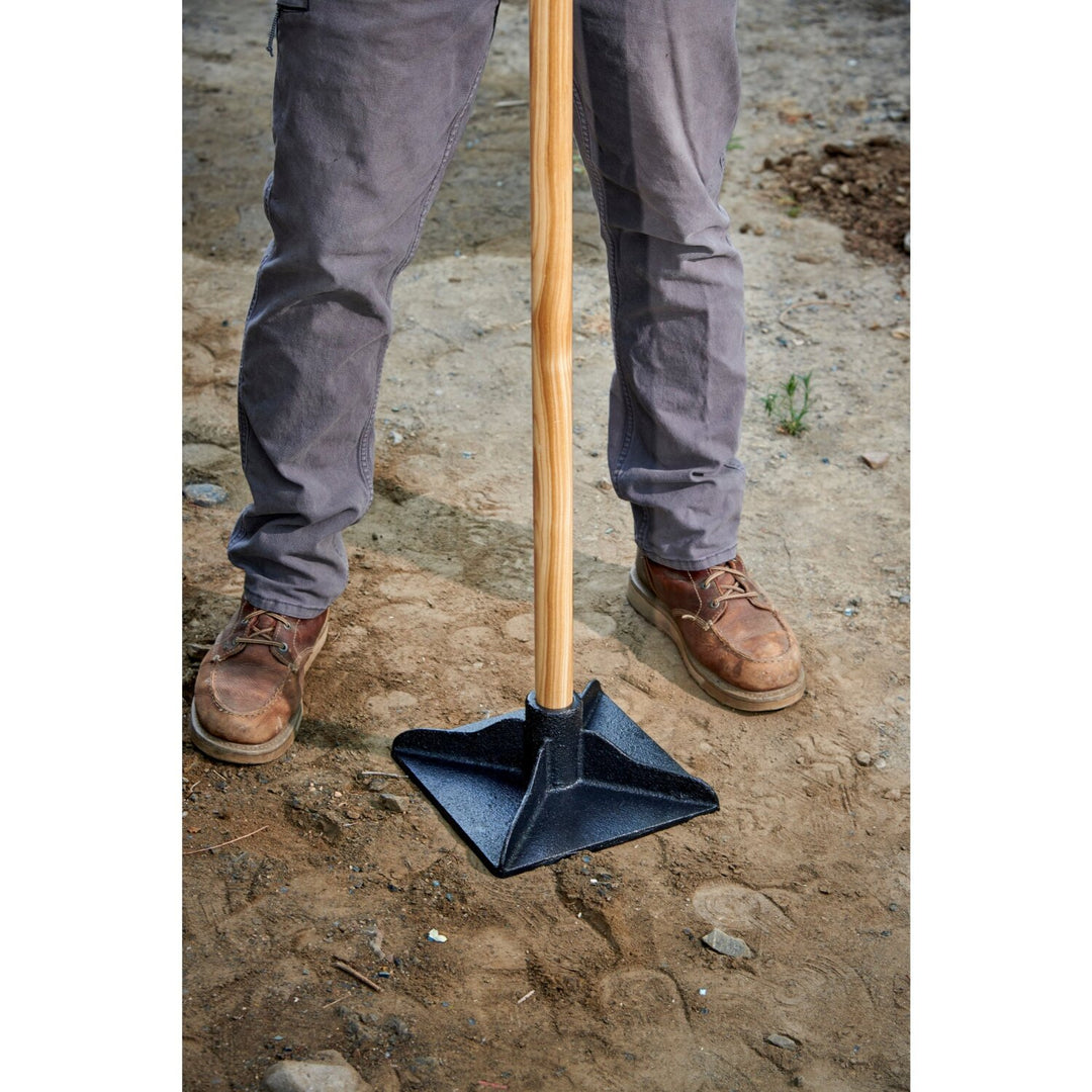 Corona UT 60053 Dirt Tamp, 10 in. x 10 in., 58 in. Ash Wood Handle