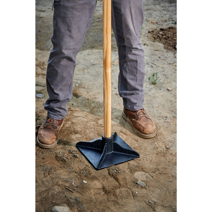 Corona UT 60053 Dirt Tamp, 10 in. x 10 in., 58 in. Ash Wood Handle
