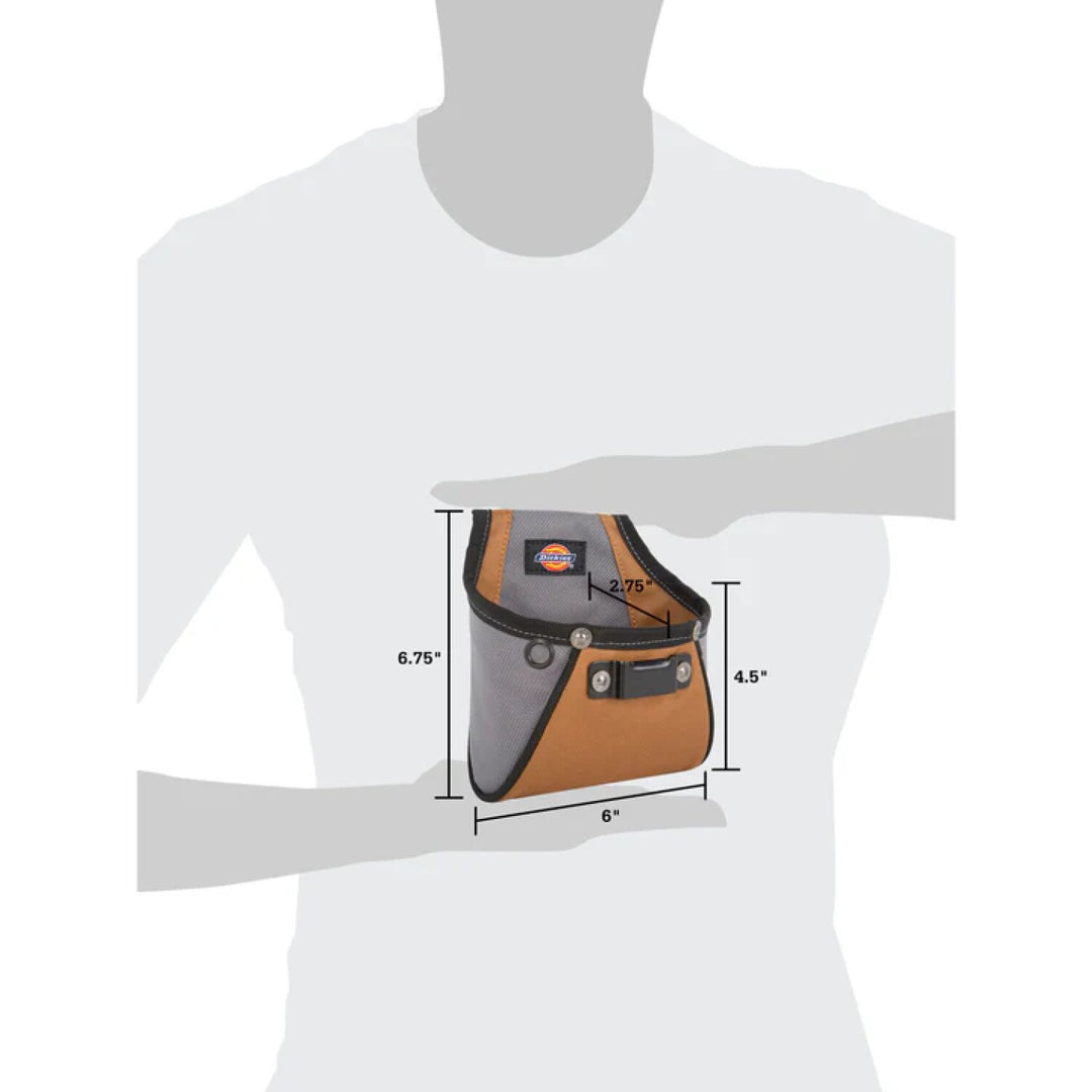 Dickies 57101 Rigid Nail / Screw Work Pouch with Tape Measure Clip