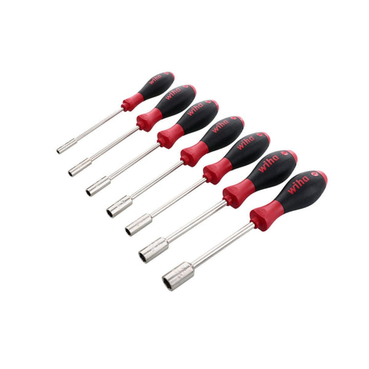 Wiha Tools 34193 7-Piece Nut Driver Set W/softfinish Handle