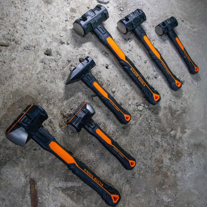 Klein Tools H80692 Fiberglass Handle Drilling Hammer, 2-Pound