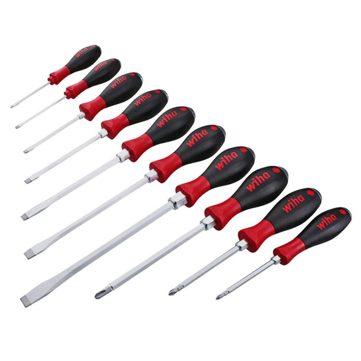 Wiha Tools 53099 SoftFinish Extra Heavy Duty Slotted/Phillips 10 Piece Set