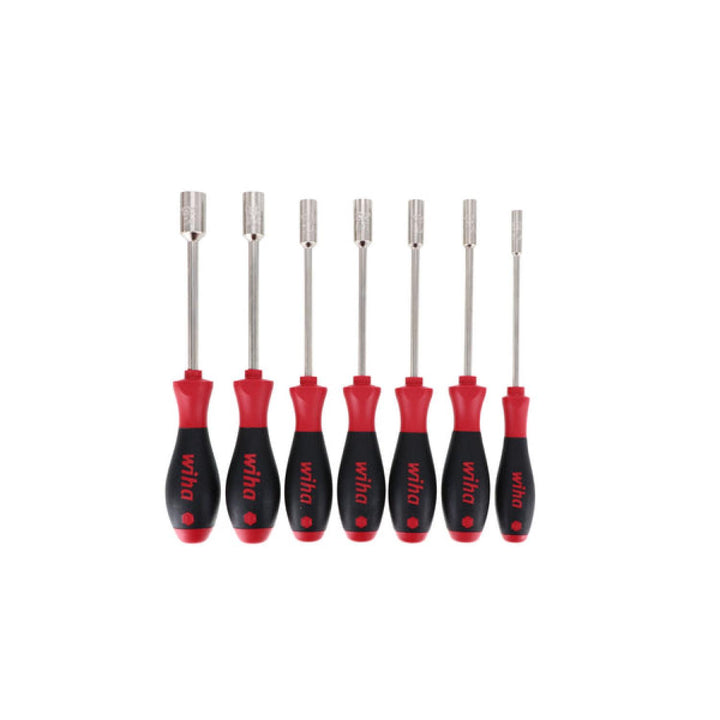 Wiha Tools 34193 7-Piece Nut Driver Set W/softfinish Handle