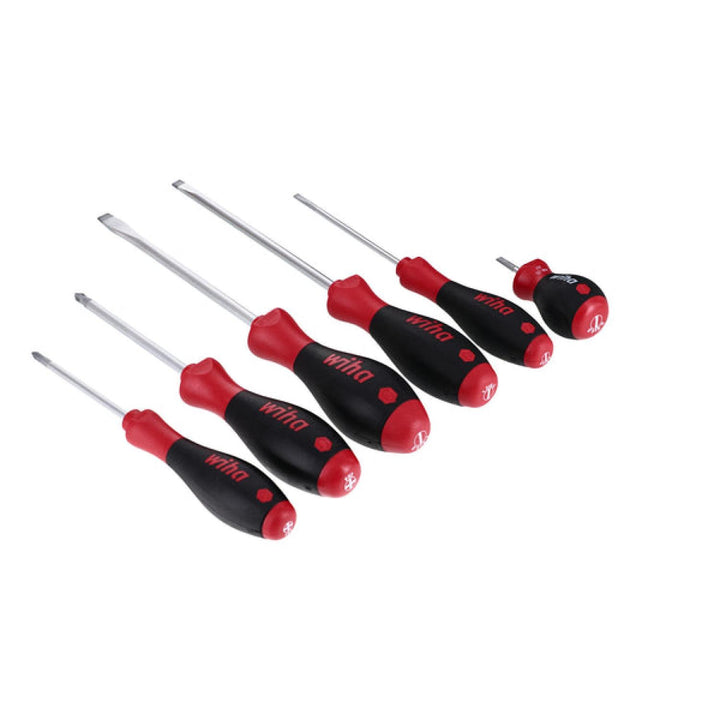 Wiha Tools 30294 SoftFinish Slotted/Phillips Screwdriver Set, 6 Pc.