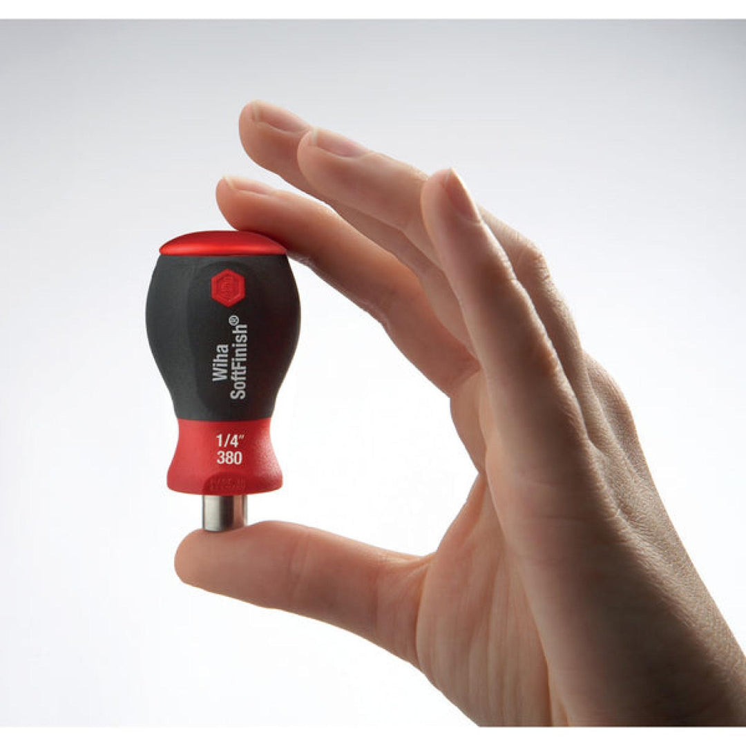 Wiha Tools 38048 6-in-1 Stubby Bit Holder, Slotted Phillips Square Set