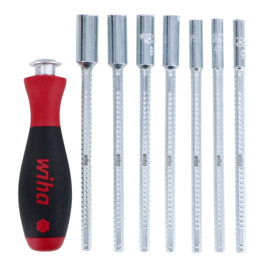 Wiha Tools 28198 Drive-Loc VI Metric Nut Driver in Pouch 8 Piece Set