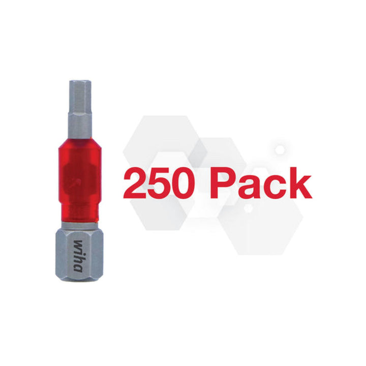Wiha 76515 - MaxxTor Impact Bit Hex 3.0mm - 29mm - 250 Pack