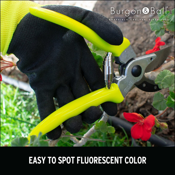 Corona GFB/BSYELL Florabrite Bypass Pruner, Neon Yellow, 1 in. Cut Capacity, RHS Endorsed