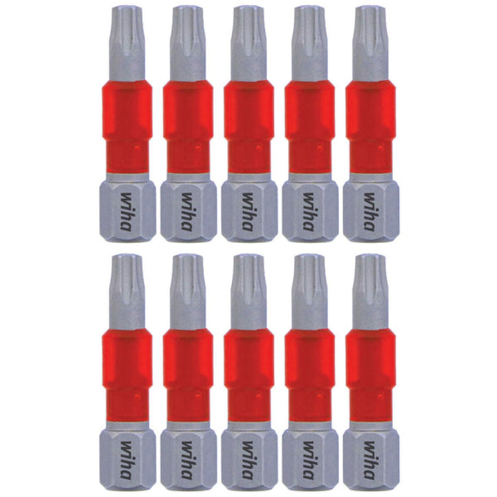 Wiha Tools 76512 MaxxTor Impact Bit TORX T20 - 29mm - 10 Pack