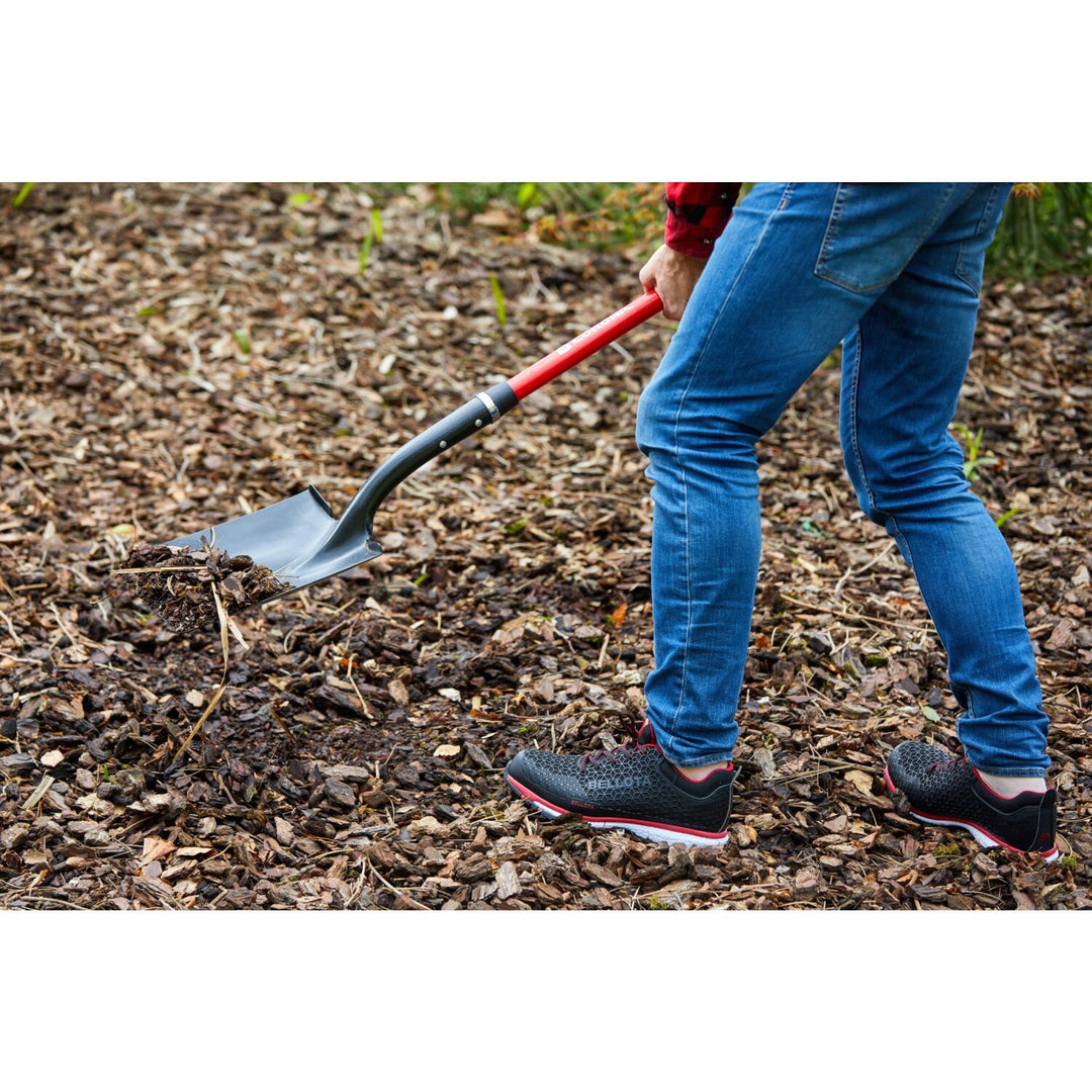 Corona SS 27020 Square Point Shovel, 15-Gauge, 12. in Head, 48 in. Fiberglass Handle
