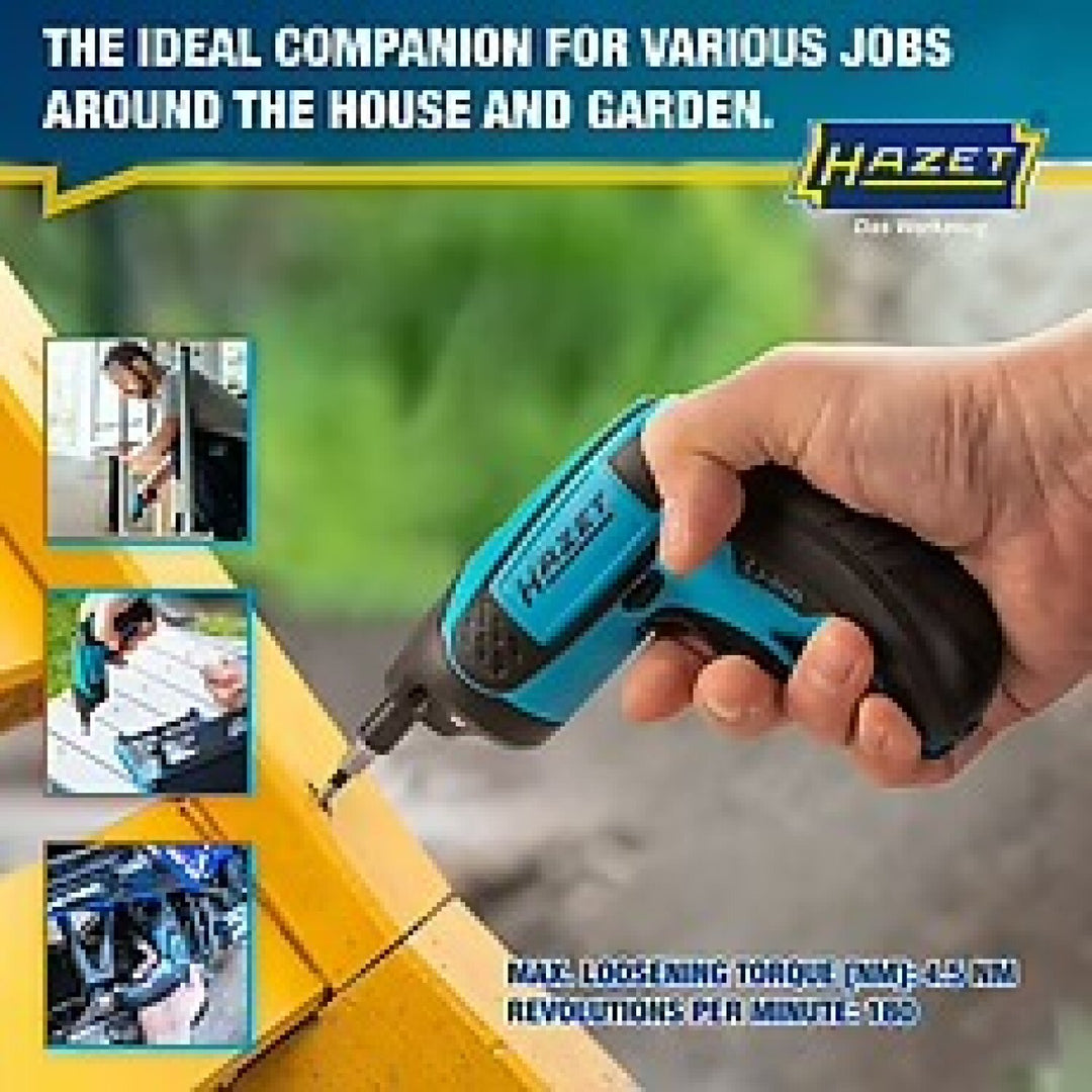 Hazet 9230B-1 Inside Torx Profile Pozidriv profile PZ ∙ Inside hexagon profile ∙ 1/4 inch Cordless Screwdriver bit set Mini 4.5 Nm