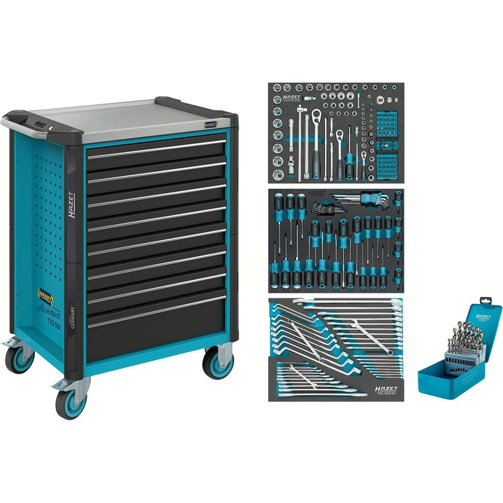 Hazet 179NX-8/228 Tool trolley 228-pieces ∙ 8 Drawers total