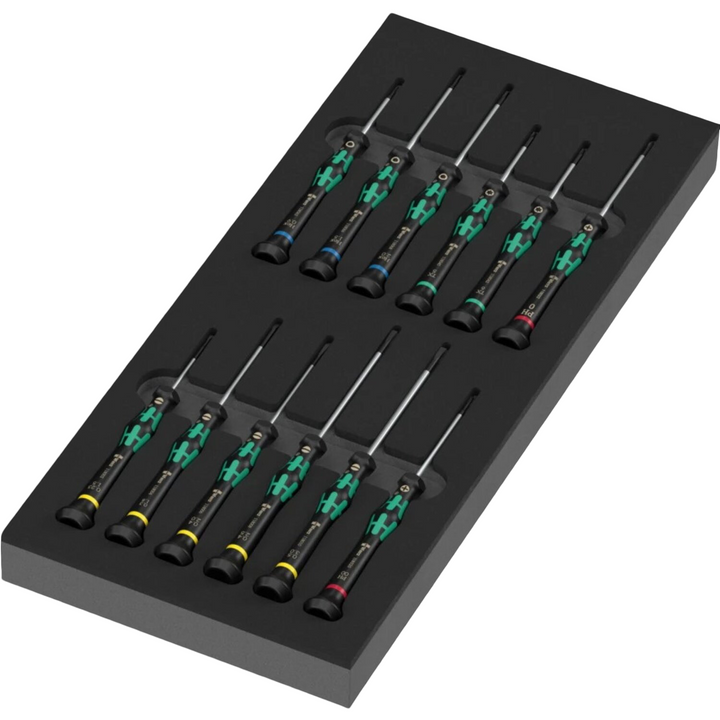 Wera 05150107001 9716 Foam insert Kraftform Micro screwdriver set 2, 13 Pieces