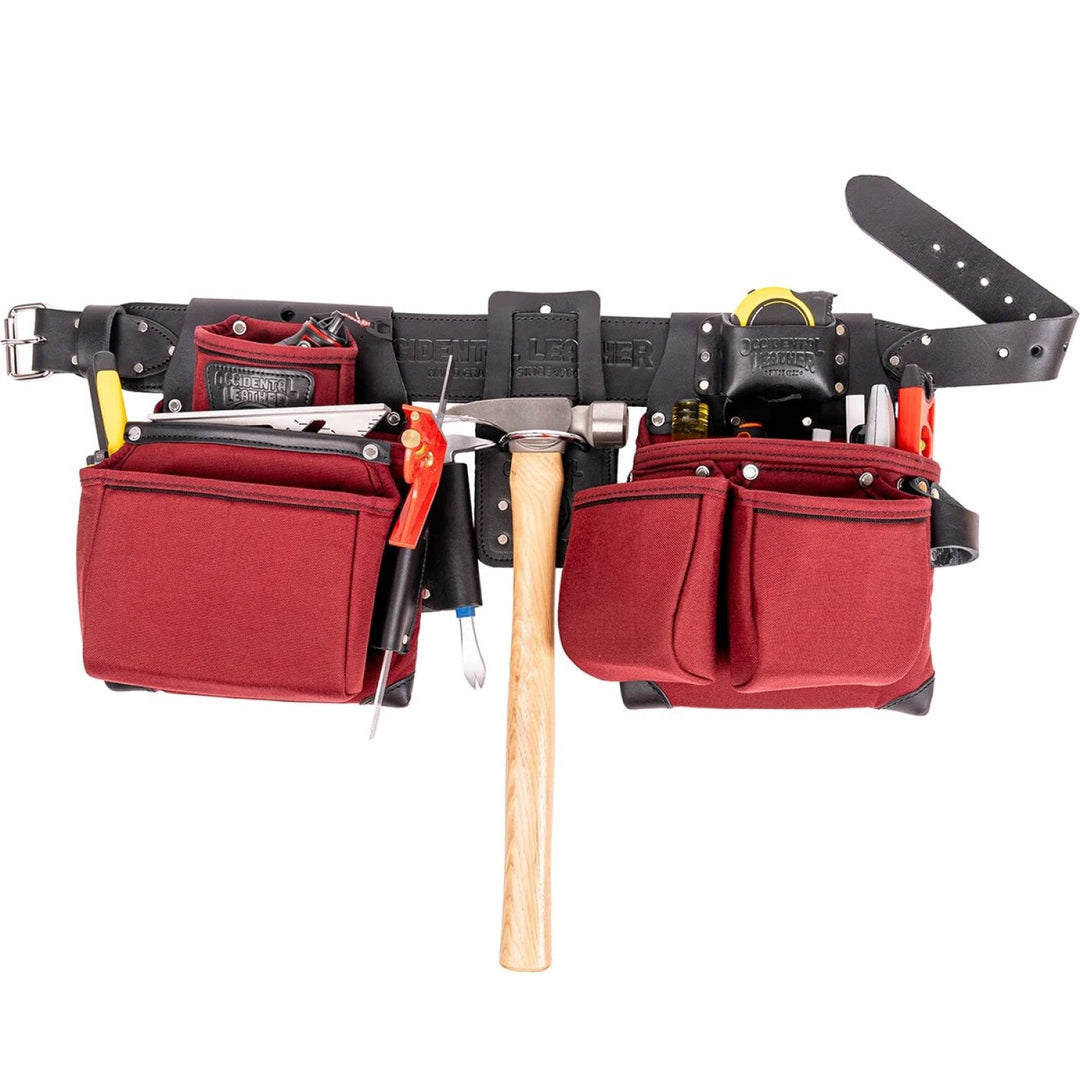 Occidental Leather R8080DB M OxyLights Framer Tool Belt Setup