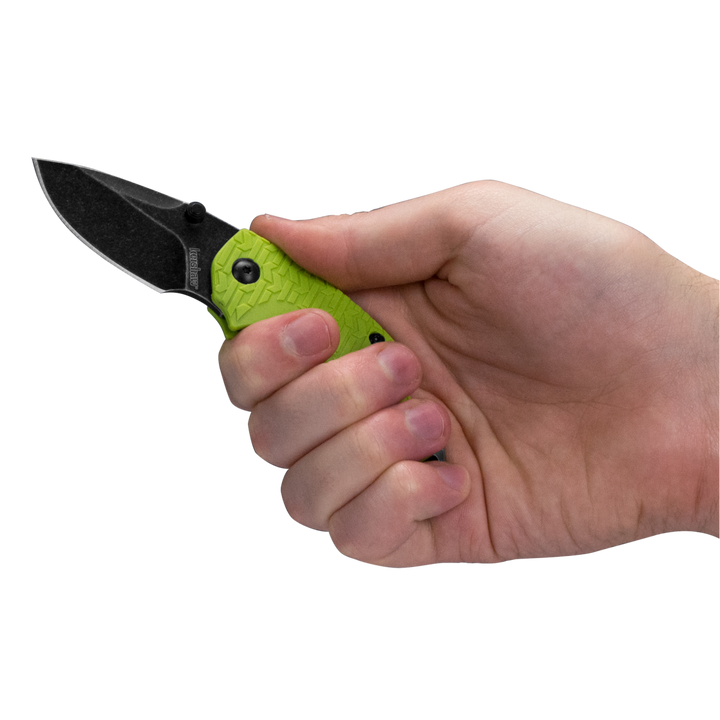 Kershaw 8700LIMEBW Shuffle - Lime Green, BlackWash