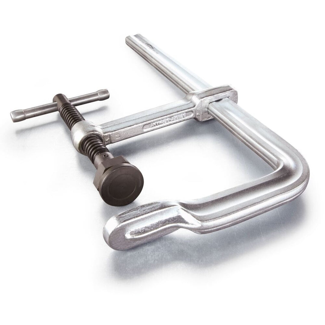 Bessey GSM25 Clamp, welding, F-style, heavy duty pad, 9 In. x 5.5 In , 2660 lb