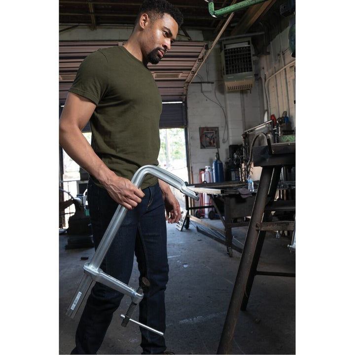 Bessey  STB-36 Clamp, welding, F-style, crimped on swivel pad, 36 In. x 7 In. , 4880 lb