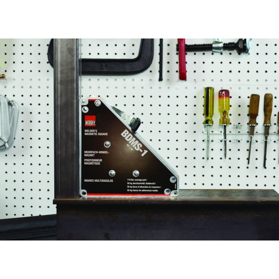 Bessey BDMS-1 Magnet, Magnetic Square, 90/45 degree, 100 lb pull