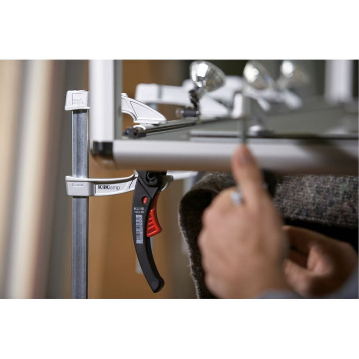 Bessey KLI3.008 Clamp, woodworking, small lever clamp, KliKlamp, 8” x 3 In., 260 lb