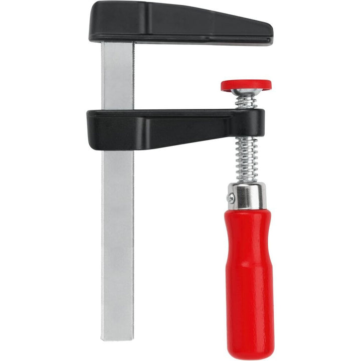 Bessey LM2.004 Clamp, woodworking, F-style, zinc jaws, swivel pads, 2 In. x 4 In., 330 lb