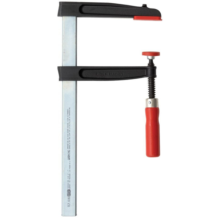 Bessey TC5.512 Clamp, woodworking, F-style, flat rail, 5.5 In. x 12 In. , 1200 lb